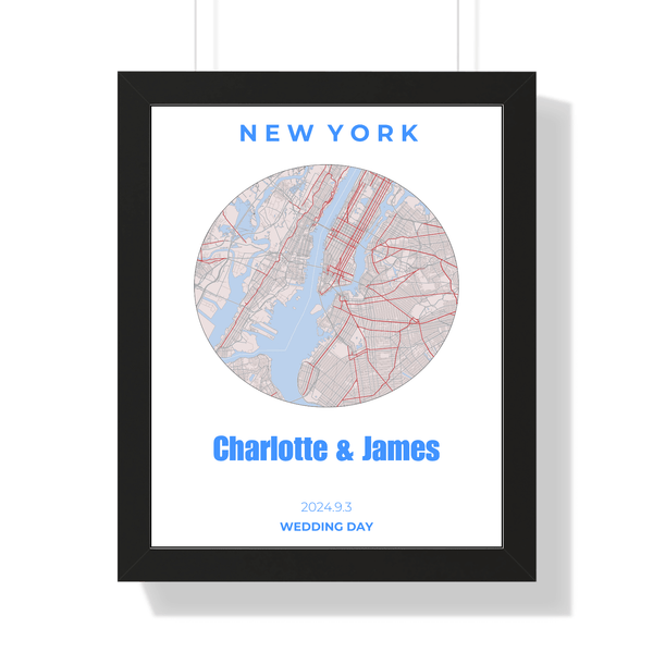 Wall Artwork: Custom Round-Shaped Map Print for Cherished Locations