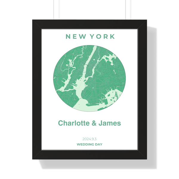 Wall Artwork: Custom Round-Shaped Map Print for Cherished Locations