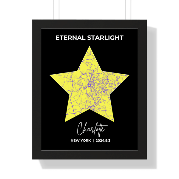 Wall Artwork: Personalized Star Map Design to Celebrate Your Love