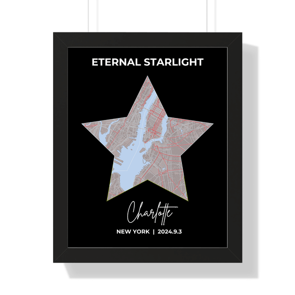 Wall Artwork: Personalized Star Map Design to Celebrate Your Love