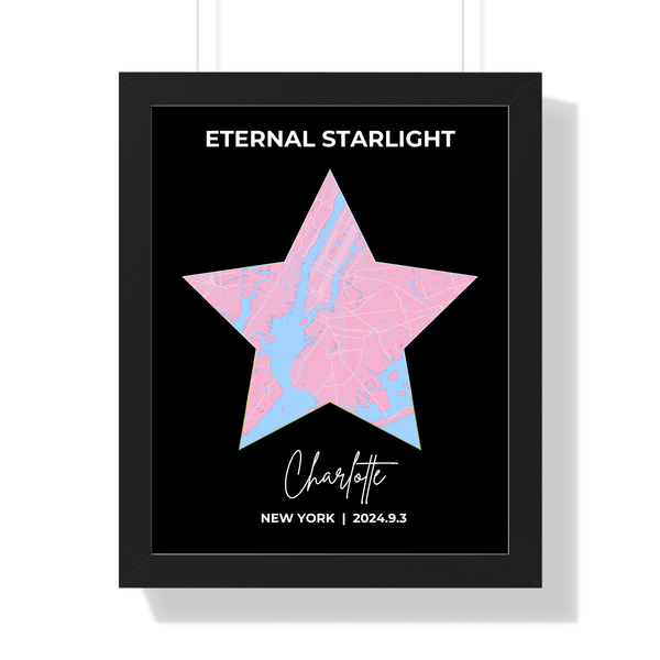 Wall Artwork: Personalized Star Map Design to Celebrate Your Love