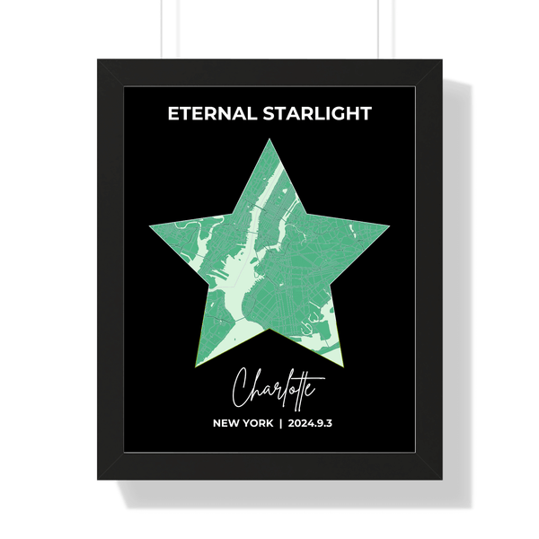 Wall Artwork: Personalized Star Map Design to Celebrate Your Love