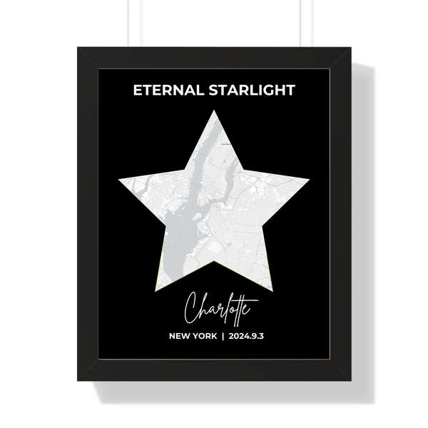 Wall Artwork: Personalized Star Map Design to Celebrate Your Love