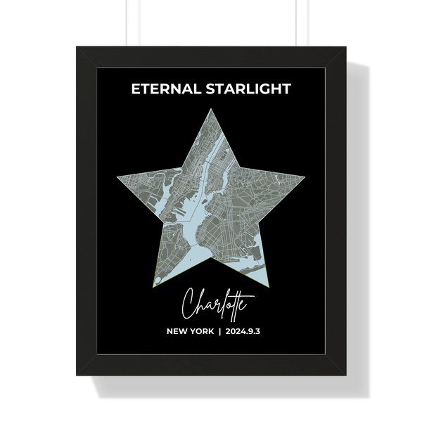 Wall Artwork: Personalized Star Map Design to Celebrate Your Love