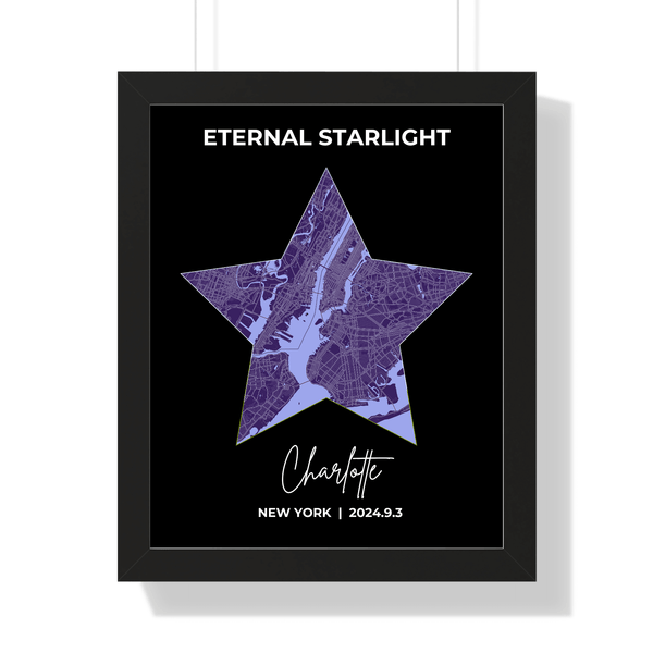 Wall Artwork: Personalized Star Map Design to Celebrate Your Love