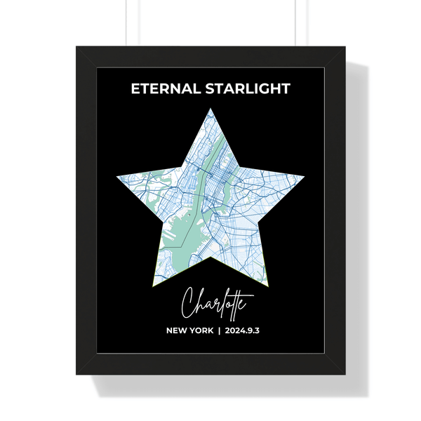 Wall Artwork: Personalized Star Map Design to Celebrate Your Love